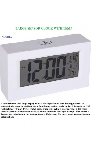 Large Senser Table Clock